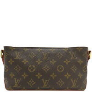 Louis Vuitton Trotter Monogram Canvas Shoulder Bag Brown Crossbody
